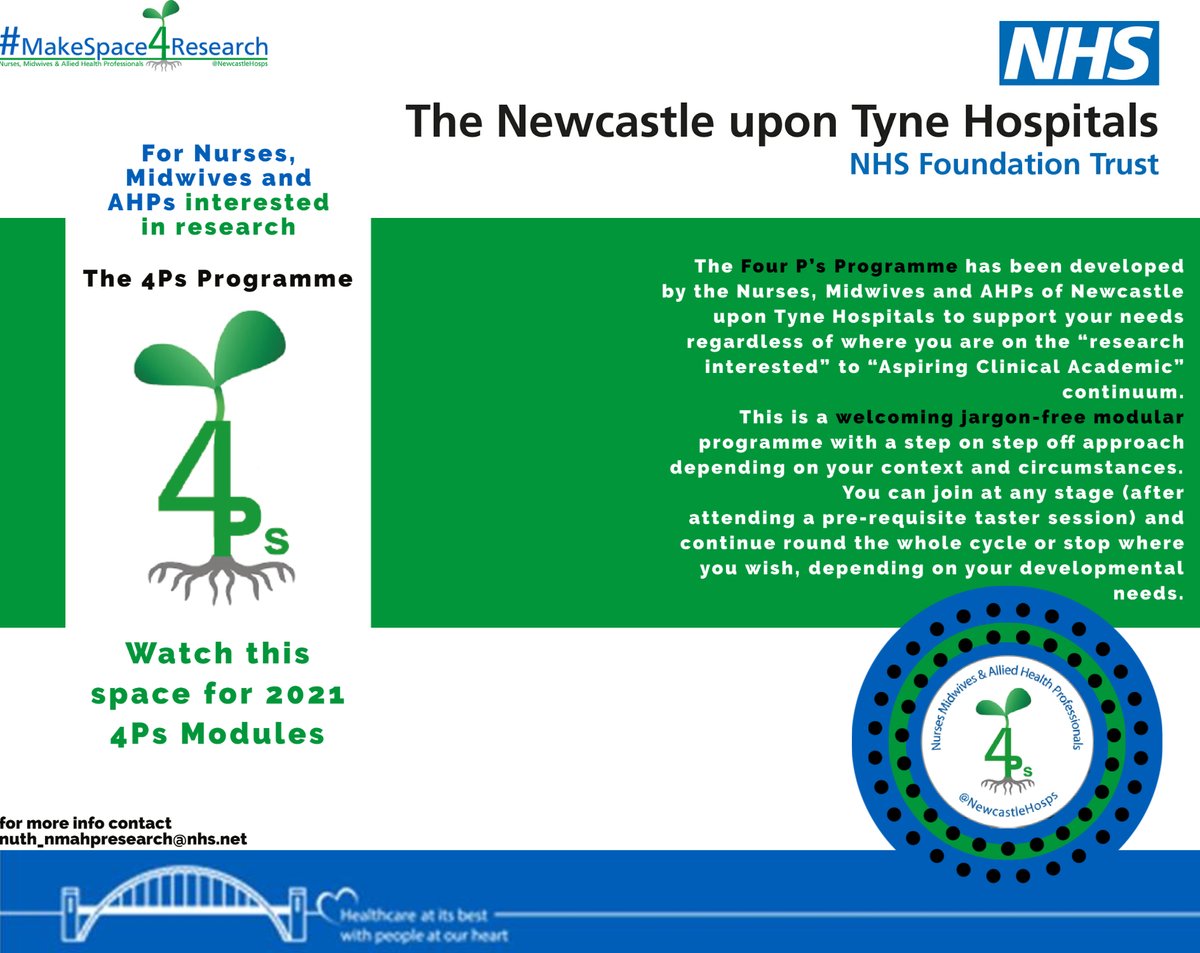 NUTH_NMAHPRes's tweet photo. *Nurses, Midwives and AHPs of NuTH*
If your #ResearchResolution is to make your first steps towards research, sign up to one of our 4Ps Taster sessions - for more info email nuth.nmahpresearch@nhs.net
What's YOUR #ResearchResolution?
@abley_c @JamesHFaraday @KarenMarshall02 https://t.co/tVtCQSCdfV