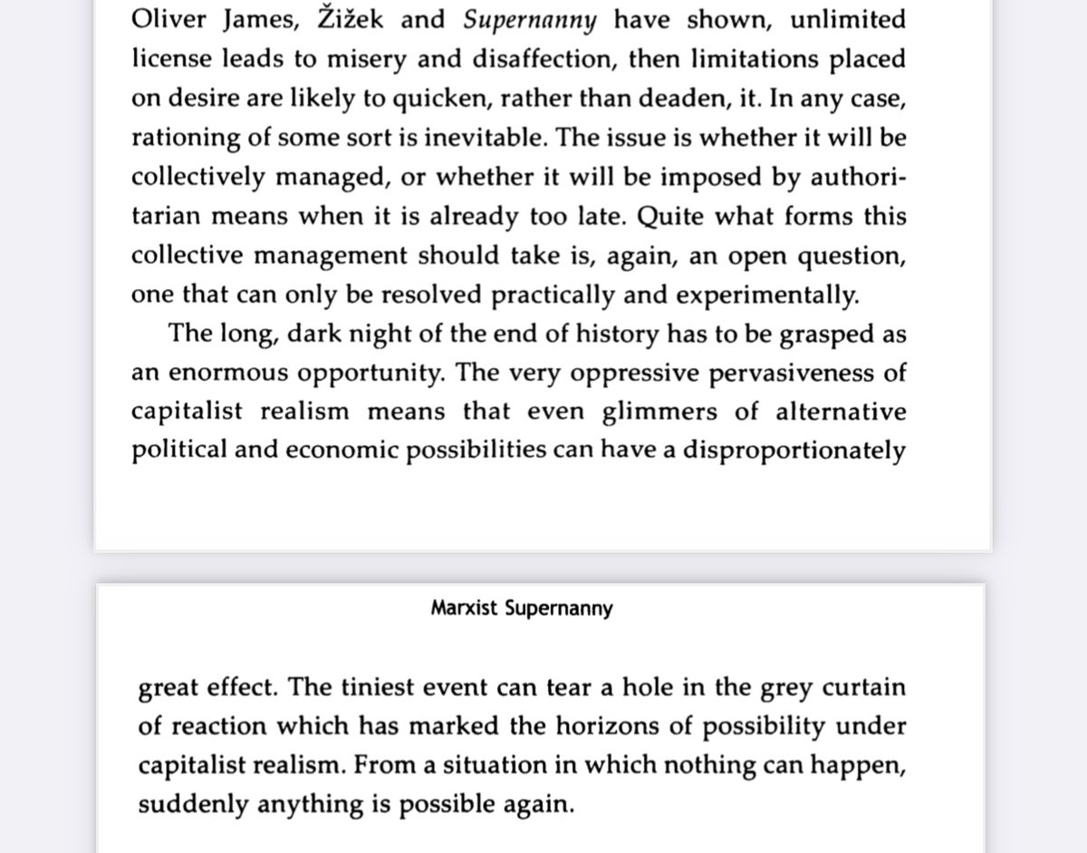 One thing I know is there are great sacrifices to be made. The rationing of our human desires is something very few of us want to contemplate. As Mark highlights...“It's easier to imagine the end of the world than the end of capitalism...”But rationing is inevitable...