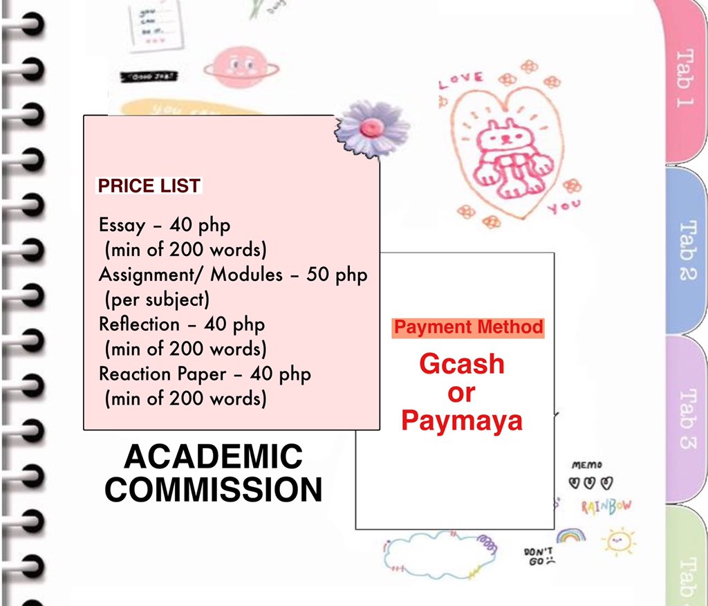 rt or qrts are appreciated🥺 

feel free to DM me !! 🖤

📍ACADEMIC COMMISSIONS OPEN 📍

#commision #commissionsopen #AcademicTwitter #academiccommission #studytwtph #studytwt #academicservice #academicresources #studyresources