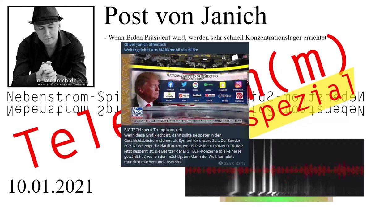AntiAntiFant's tweet photo. Post von Janich | Sprachnachrichten vom 10.01.2021

https://t.co/ykThQ8haHb

#oliver #janich #telegram #trump #wahl #usa https://t.co/gqugPrTXo5