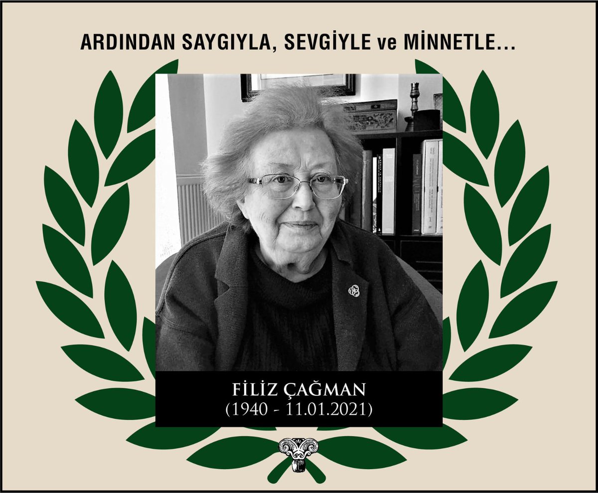 Filiz Çağman hocamızı kaybetmişiz. Sevenlerinin ve camianın başı sağolsun🙏