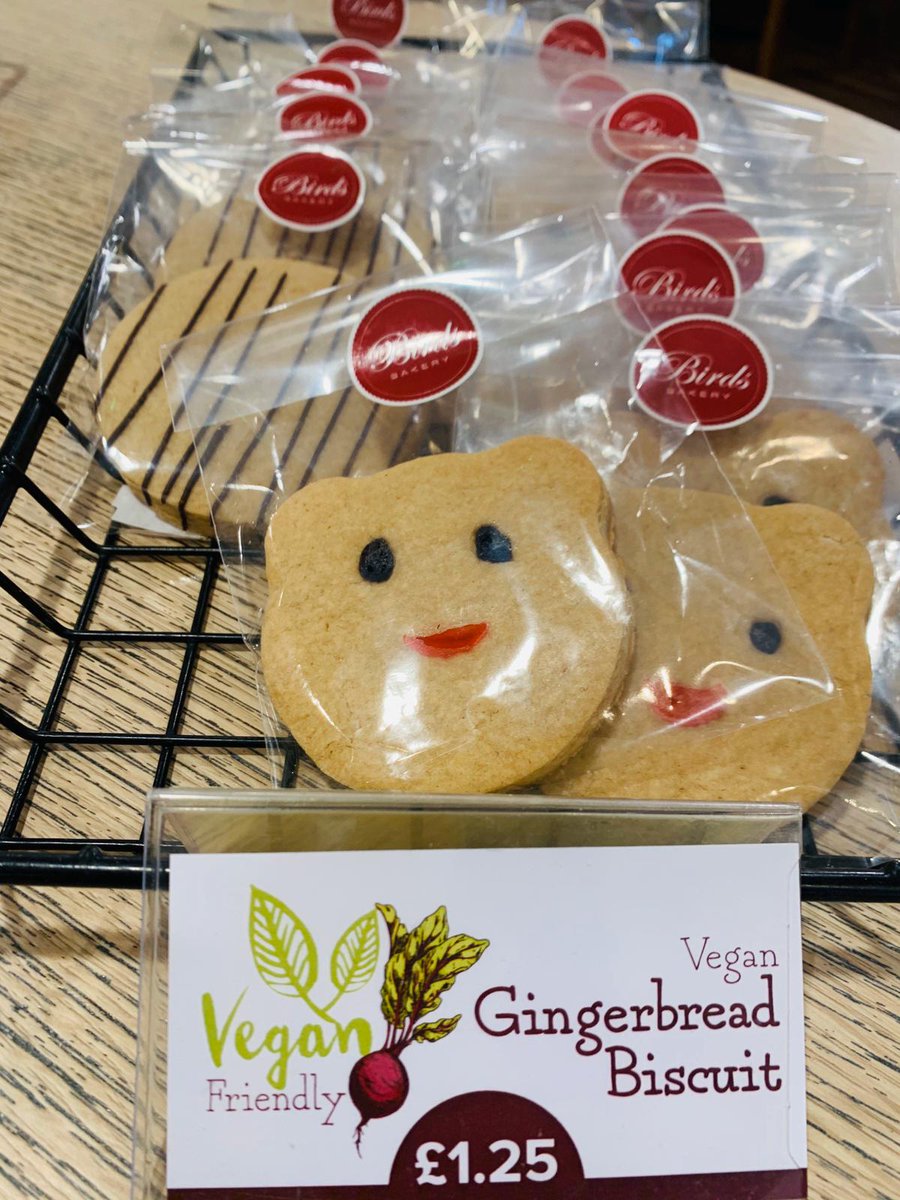 birdsbakery's tweet photo. NEW gingerbread biscuits are now available in our stores, but with a vegan twist! Try them and let us know what you think.
#BirdsBakery #GingerbreadBiscuits #Yum #Vegan https://t.co/vX86b0Nv28