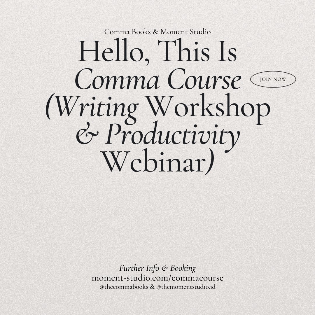 thecommabooks's tweet photo. make your year with #commacourse — writing workshops & productivity webinars with direct mentorship, writing & ideation exercises, learning resources, & practical life-skills. fulfilling your dreams is only a click away — info & booking at https://t.co/k2RJpuSduE https://t.co/vGtWYOVkpV