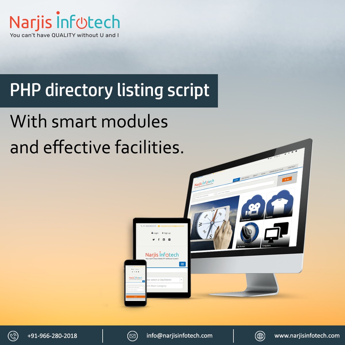 NarjisInfotech's tweet image. #PHP directory listing script with smart modules and effective facilities

narjisinfotech.com/directory-scri…

#directoryscript #directorysoftware #directorylistingsoftware #phpscript #readymadescript #phpdirectoryscript