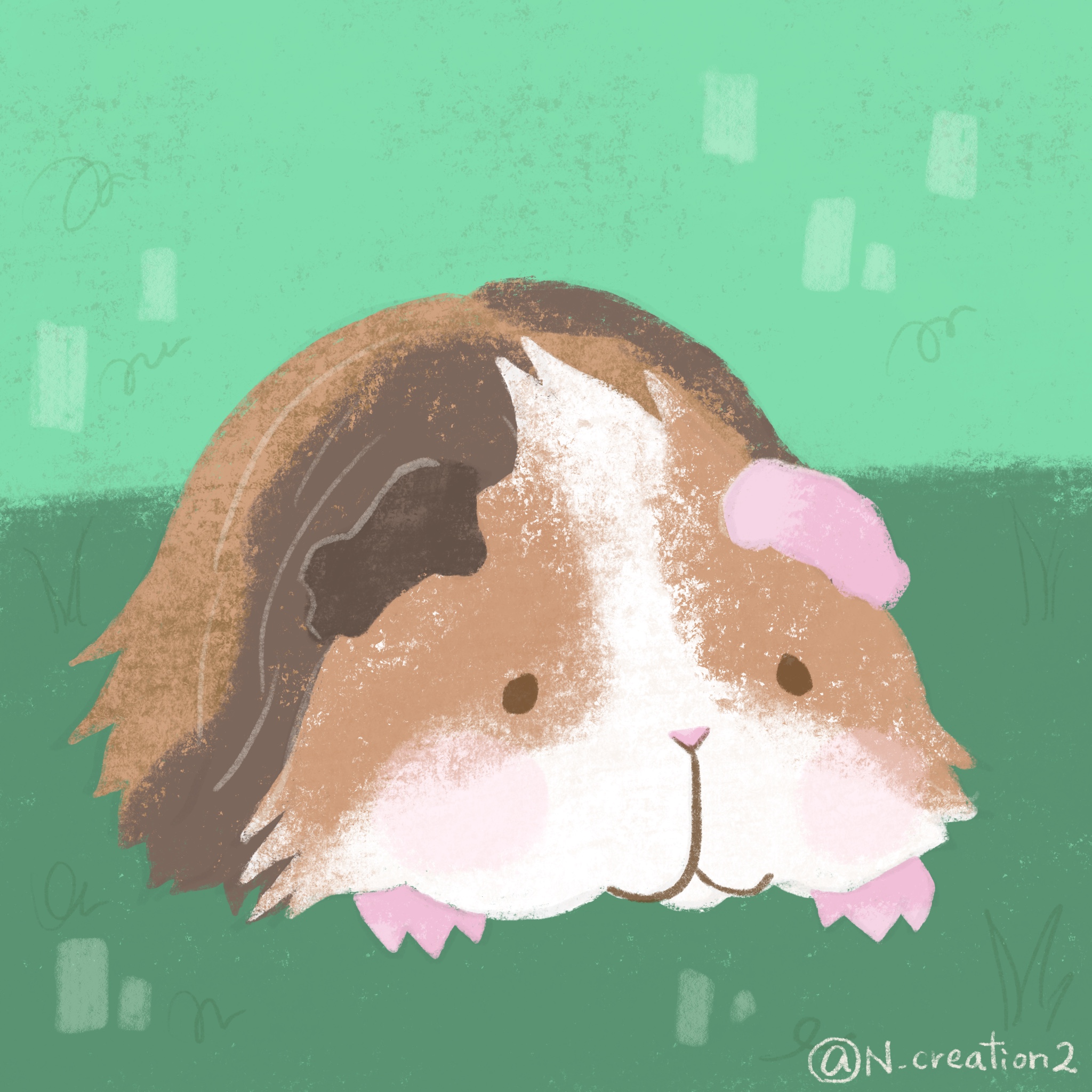 えぬ お絵描き モルカーの話題で一緒に過ごしたモルモットをふと思い出して描きました モルモット 日本ではマイナーですがヨーロッパではよく飼われているようです 愛嬌があって可愛いですよ イラスト モルモット T Co Bz7vtkkpi6