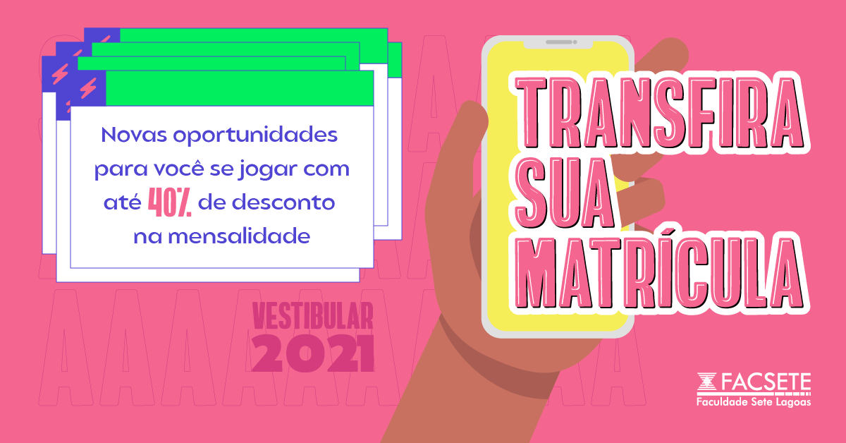 facsete's tweet photo. Traga a sua matrícula e o seu futuro pra Facsete e garanta um desconto de até 40% na mensalidade! ⚡
Conheça os cursos: https://t.co/SQGFHEjfXg 

#juntospelofuturo https://t.co/1K83x7RX1N