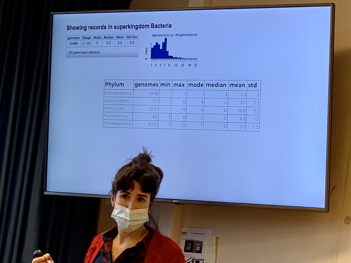 Lourdes Velo-Suarez, bioinformatician of the #CBAM,  presenting her bioinformatic analyses on the saliva metagenome of healthy volunteers (Gazel cohort).