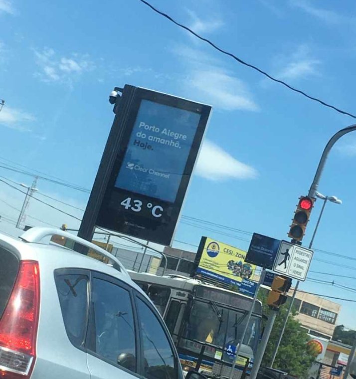 Nem no inferno tá tão quente como hoje em porto alegre