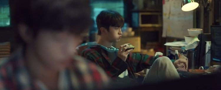 10. Yongsan Character Consistency. He just loves to eat, right??? Him making sure to bring some bag of goodies with him!!! 