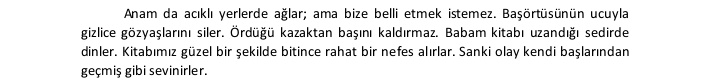 (...) 
Sanki olay kendi başlarından geçmiş gibi sevinirler... 
Ecrin Rabia Çelik 
7 A
Milli İrade İmam Hatip Ortaokulu 

#bafraokuyor #samsunokumavakti <a href="/bafra_mem/">Bafra İlçe Millî Eğitim Müdürlüğü</a> <a href="/samsunmem/">Samsun İl Milli Eğitim Müdürlüğü</a> <a href="/Bafrabldtr/">Bafra Belediyesi</a> <a href="/bafrakaymakam/">Bafra Kaymakamlığı</a>  <a href="/TCSamsunValilik/">T.C. Samsun Valiliği</a>