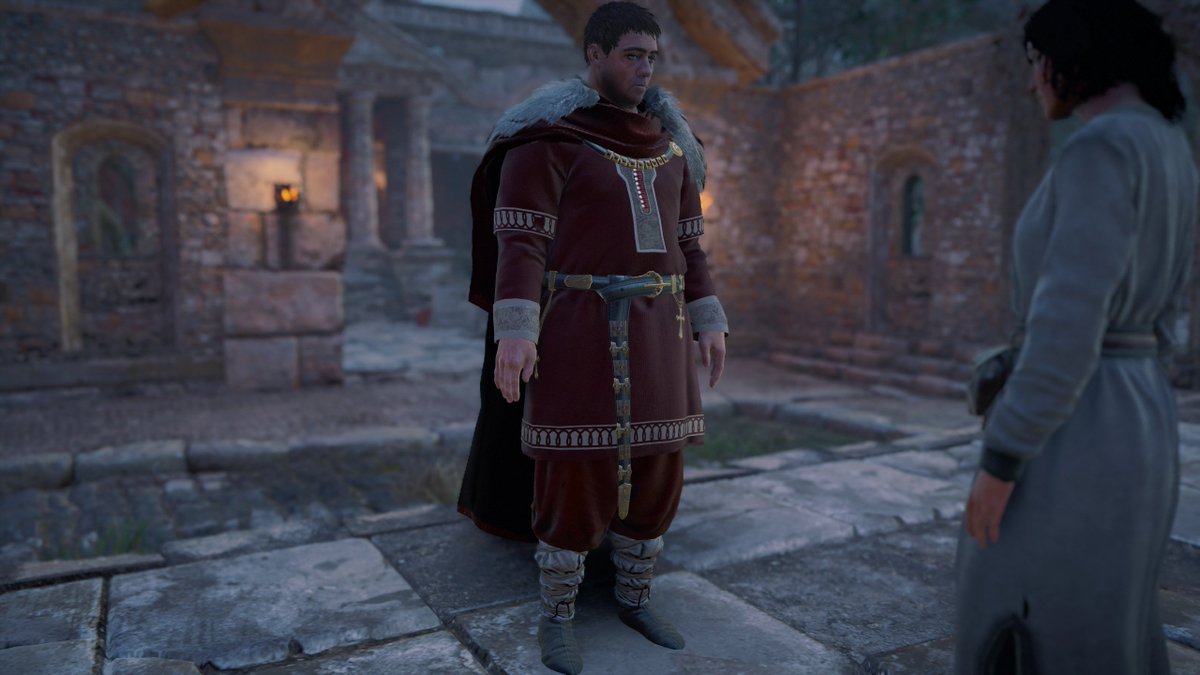 Typically, Anglo-Saxon men would wear a knee-length tunic with short sleeves over an undergarment, and trousers wrapped in bands of fabric called winingas from under the knee to the ankle. Some also had a dagger called a "seax" (which the word "saxon" derivates from).