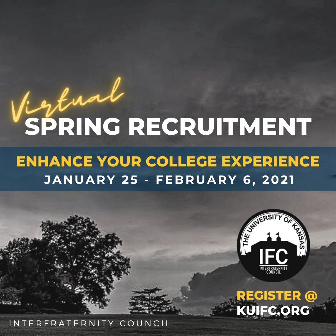 Don’t miss out on this opportunity to become a member of our SFL community!! REGISTER FOR IFC VIRTUAL RECRUITMENT TODAY!!