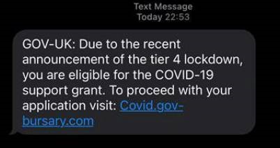 TheMcrCollege's tweet photo. We’ve had reports of some students receiving a text stating they can apply for a bursary. Please note it is FAKE. 

If you receive this message, do not click the link and delete it straight away. https://t.co/RiPH8mDU5t