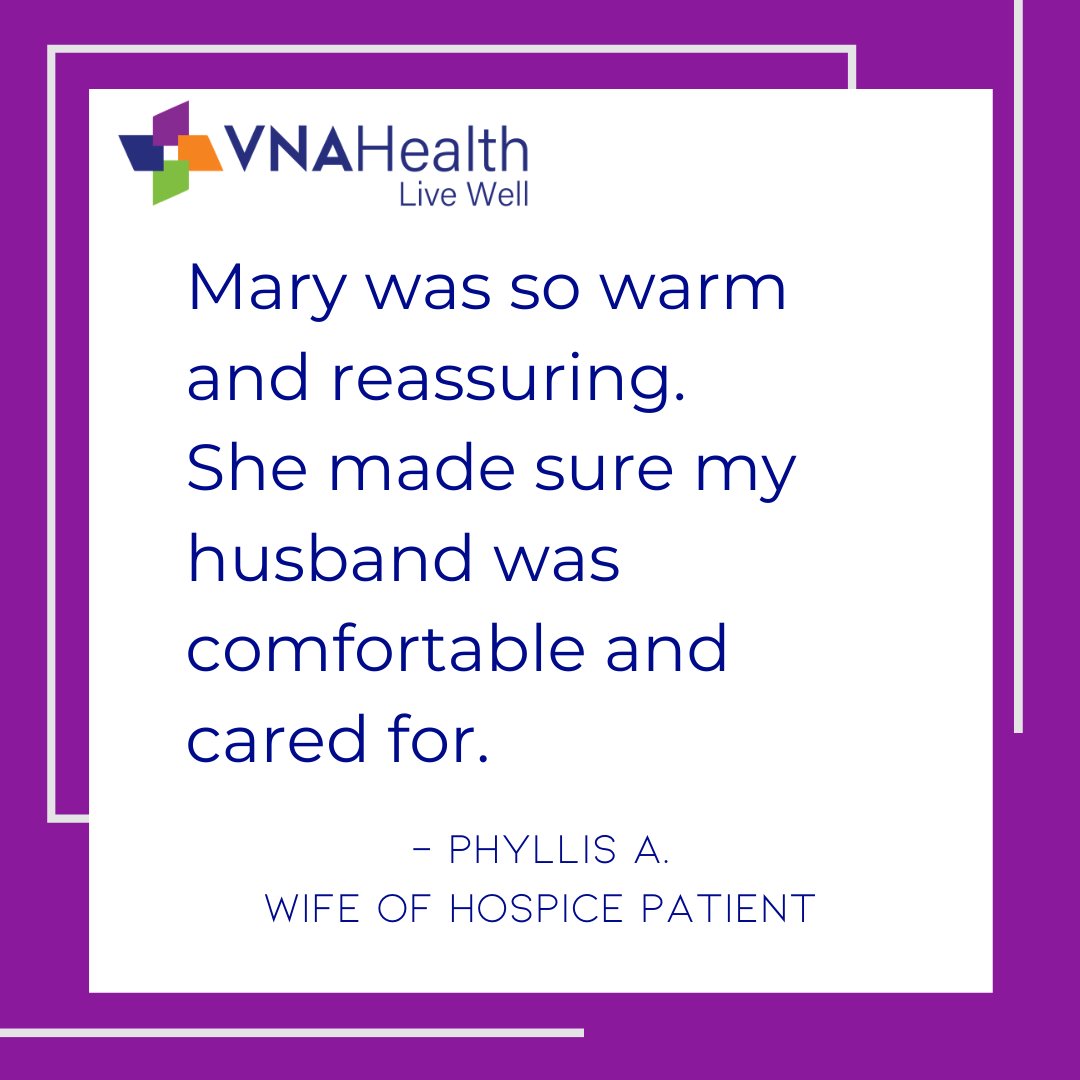 VNALiveWell's tweet photo. Patients and families choose hospice to live well and die well, in comfort and with dignity. Thank you Phyllis for your kind words regarding our Hospice Care team. 

#hospice #vnahealth #livewell #nonprofit #community #santabarbara https://t.co/YhWWc05NZP