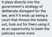 Another interesting perspective on the damage done by (a) Derbyshire Police and others wrongly interpreting the law, and (b) the amplification of government ministers backing them.