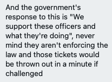 Another interesting perspective on the damage done by (a) Derbyshire Police and others wrongly interpreting the law, and (b) the amplification of government ministers backing them.