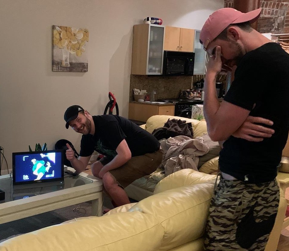 I hit him with the moonwalk falcon punch 💀