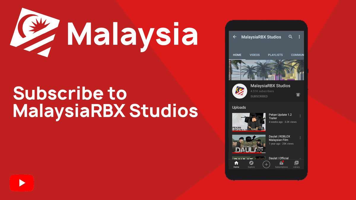 Malaysia On Twitter Don T Miss Our On Our Ever Growing Youtube Channel Malaysiarbx Studios The Hub Of Roblox Malaysian Community On Youtube Https T Co Hkih6czqjc Https T Co Rd59irkp43 - roblox hub youtube