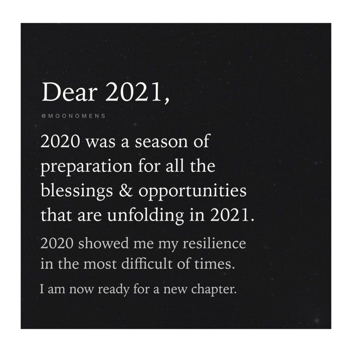 Goodbye 2020, Hello 2021 🖤 

#NewYear #Goodbye2020 #Quotes #Grateful #Lessons #Grateful #Blessed #GrowthMindset #Growth #Happiness #PerspectiveIsEverything #Perspective #MentalHealthMatters #MentalHealthAwareness #MentalHealth #BePresent #LiveInTheMoment #LifeIsShort #BeGrateful