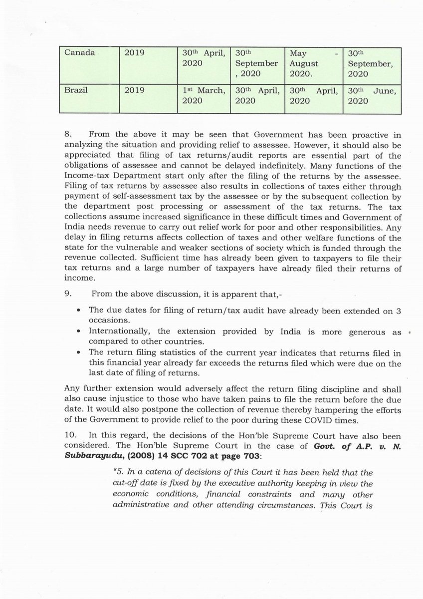 IncomeTaxIndia's tweet photo. Contd..
Order u/s 119 in F No. 370153/39/2020-TPL dated 11th January, 2021 (2/2) https://t.co/Ne6FKkWdhr