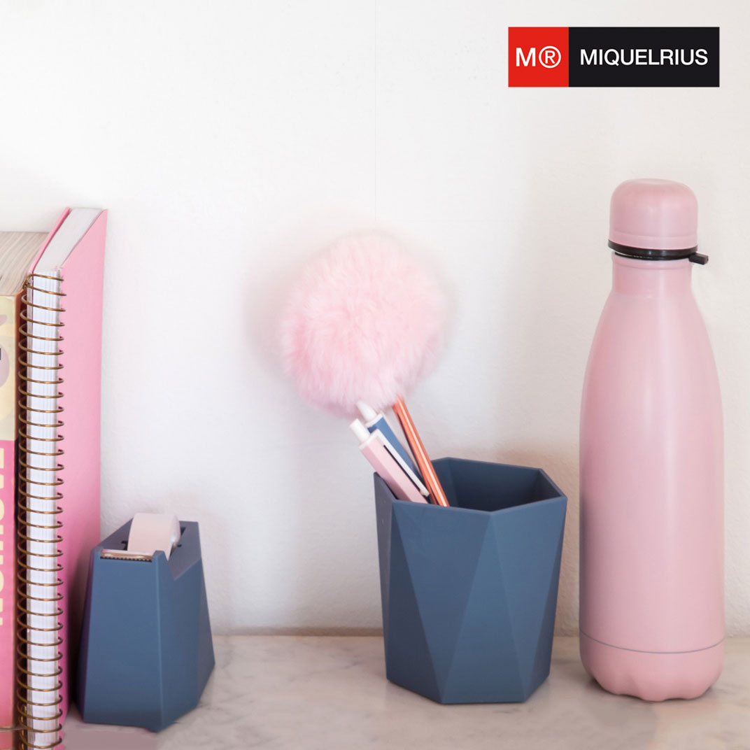 Tener un espacio de trabajo bien organizado es vital para ser más productiv@ en el día a día 💪. Si todavía no conoces nuestros cubiletes, grapadoras y portacintas en tonos pastel, acude a tu papelería habitual para descubrirlos 😍!