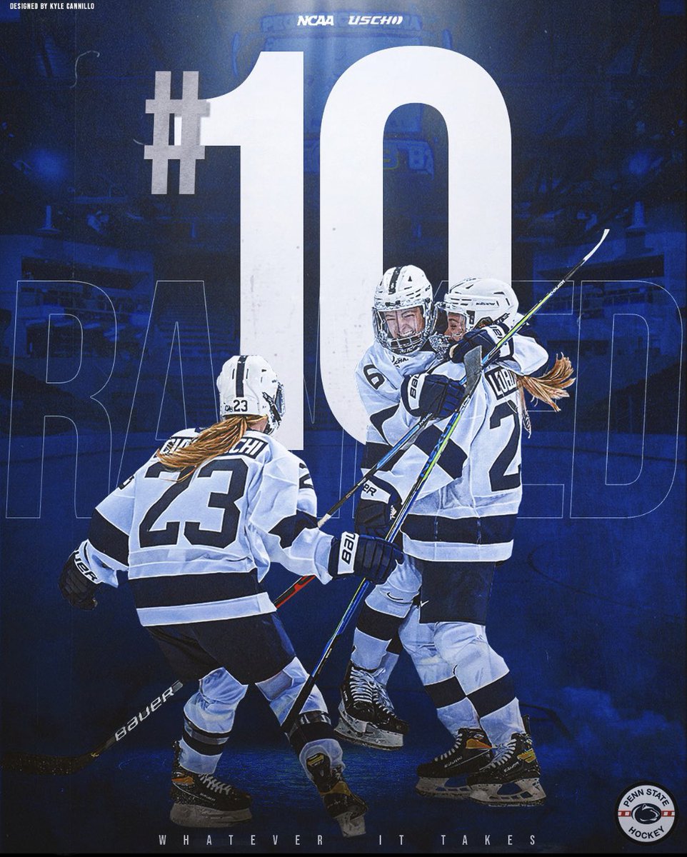 KyleCannillo's tweet image. JUST IN: THEY DID IT!!!! @PENNSTATEWHKY IS RANKED FOR THE FIRST TIME IN PROGRAM HISTORY!!!!!!! UNBELIEVABLE!!!!!! #WhateverItTakes #HockeyValley