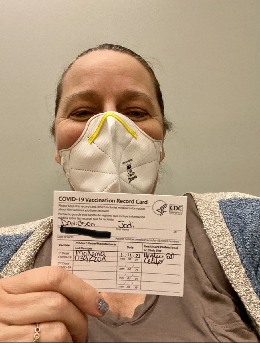 BearcatsASA's tweet photo. So thankful to be able to post this post! Yes, it’s a long tunnel, it doesn’t mean an end to mask wearing, etc..., but there is a light at the end of the tunnel and I’m doing my part to get there! Thankful to all who worked so tirelessly to make this day possible! #thanksscience https://t.co/Z73qXgeHnS
