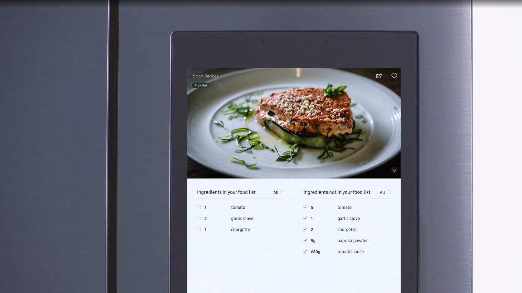 #CES2021 Así podrás visualizar las recetas en tu refrigerador Samsung