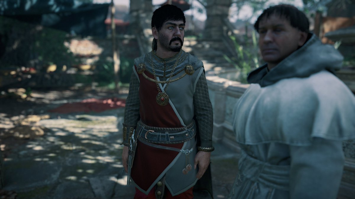 Wealthier men would very likely wear these longer tunics with elaborate embroideries/tablet-woven ornaments, rich colors and brooches + round pendants.Usually in medieval times, the longer the clothing, the higher the status was. Long meant less freedom of movement to work.