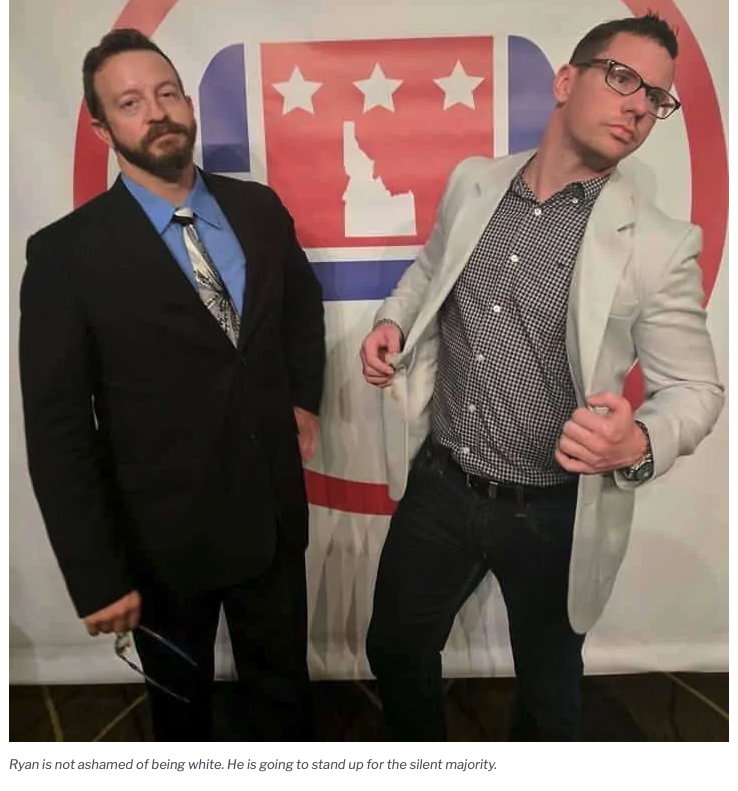 From a white supremacist and anti-vaxxer website ( https://proudandfreeidaho.com/ryan-davidson-ada-county-commissioner/), why they endorsed Ryan Davidson:- "Will not back down from COVID HOAX"- "ANTI-MASK, ANTI-VACCINE, ANTI-PANDEMIC BS"- "Not ashamed of being white. He is going to stand up for the silent majority."