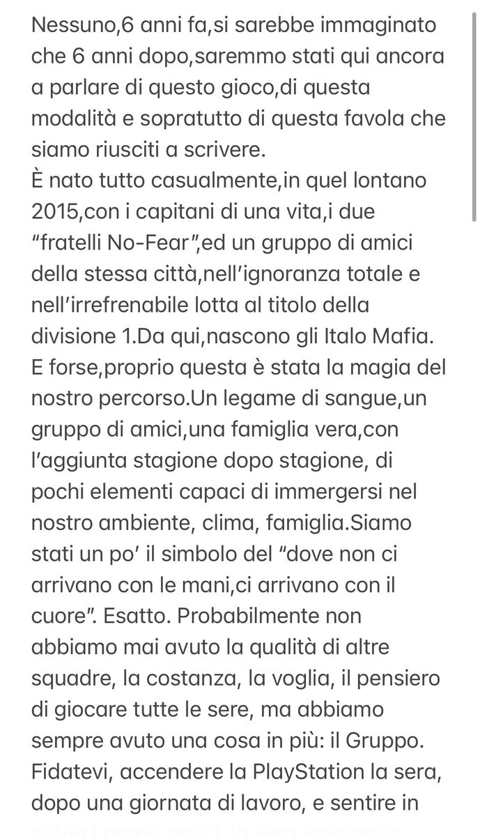 ItaloMafia_'s tweet photo. E stavolta tocca a noi...
Si spengono le luci. Cala il sipario.
Fieri ed orgogliosi, di ciò che abbiamo fatto.
Siamo nati per caso, lasciamo da “club storico”.
Forse sarà un arrivederci, chissà...
Sempre e comunque, Italo Mafia.”
#WeAreMafia
❤️ https://t.co/ysdLckwv97