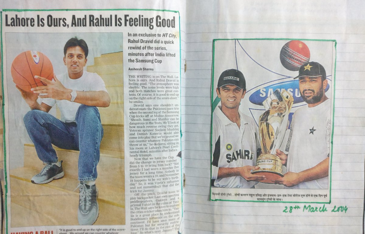 In the absence of Ganguly, captained India to its first test victory in Pakistan (back when we could actually tour there).