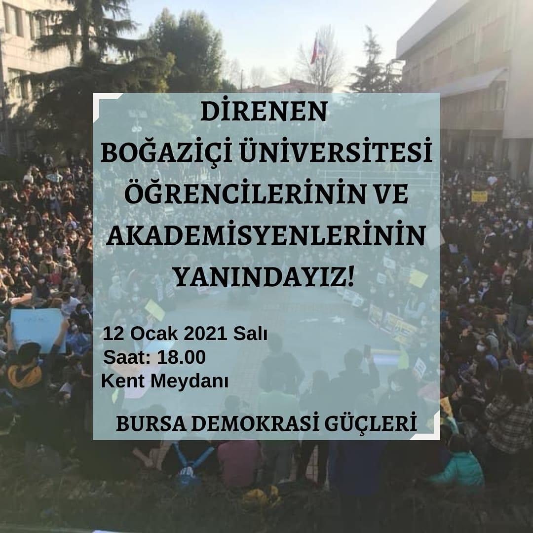 bursa_emek's tweet photo. DİRENEN BOĞAZİÇİ ÜNİVERSİTESİ ÖĞRENCİLERİNİN VE AKADEMİSYENLERİNİN YANINDAYIZ!
12 OCAK SALI
SAAT 18.00
KENT MEYDANI https://t.co/QpJbjpxn9M