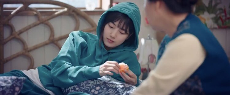 8. TANGERINE/ORANGES. They are everywhere! Dalmi eating while talking to grandma about her father’s memory. Dalmi getting a little present from her Boyfriend, Dosan. It’s in the Blanket. Yongsan’s desk. Consistently there until Ep 16 