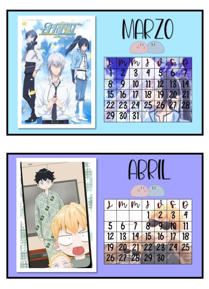 Calendario marzo  Anime chibi, Anime, Otaku anime