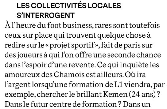 ThymPinon's tweet photo. Le futur (ex) stade, le devenir du centre de formation, le fléchage des recettes, l’absence (ou presque) de communication... Et une question : où vont les Chamois Niortais ? https://t.co/gLy3JegRfL