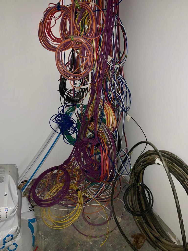 SimplyMatthews's tweet photo. Excited about our Latest Project, Cable Dressing and Terminations underway. Fitted Mid Atlantic Wall Mounted Rack and preparing for Main Installation #avracks #cablemanagement #homeautomation #homecinema #wifi #data #securitysystems #lightingandshading #bushey #SimplyMatthews https://t.co/zRnRDjOZht