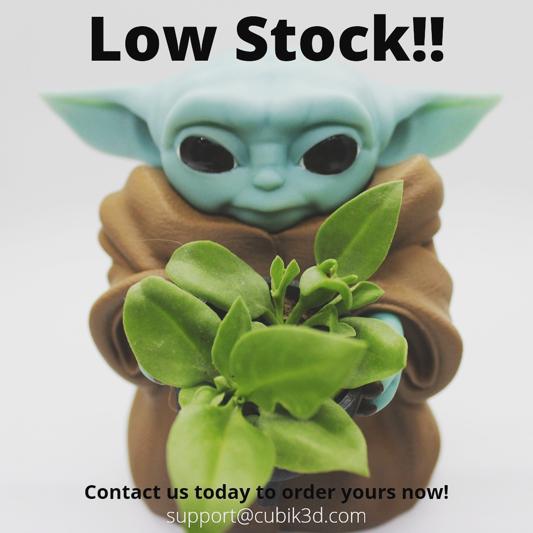 Cubik3D's tweet photo. Yodas are selling out fast! Contact us today to reserve yours!

"This is the way"

#sellingoutfast #babyyoda #thisistheway #mandalorian #planter #3dprinted #dintmissout #smallbusiness https://t.co/rQJGINb8PP