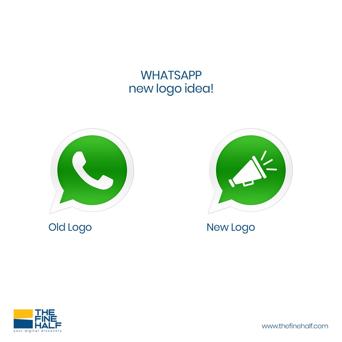 thefinehalf's tweet photo. With new terms &amp; conditions Whatsapp logo should be changed as well #WhatsApp #WhatsAppPrivacyPolicy #WhatsappNewPolicy #WhatsappPrivacy #SignalApp #Deletewhatsapp #MarkZuckerberg #design #DigitalMarketing #Digital #socialmediamarketing https://t.co/oRJADFCD6Z