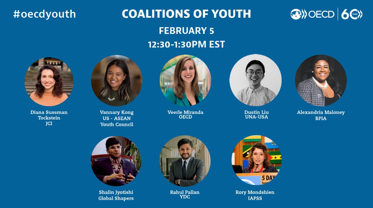 Join leading #youth leaders from the US and Canada on Feb 5 to discuss how #covid19 has impacted youth in: 

Education 👩‍🎓👨‍🎓 
Job opportunities 💼
Career paths 📈

Register now!➡️bit.ly/youthoecd