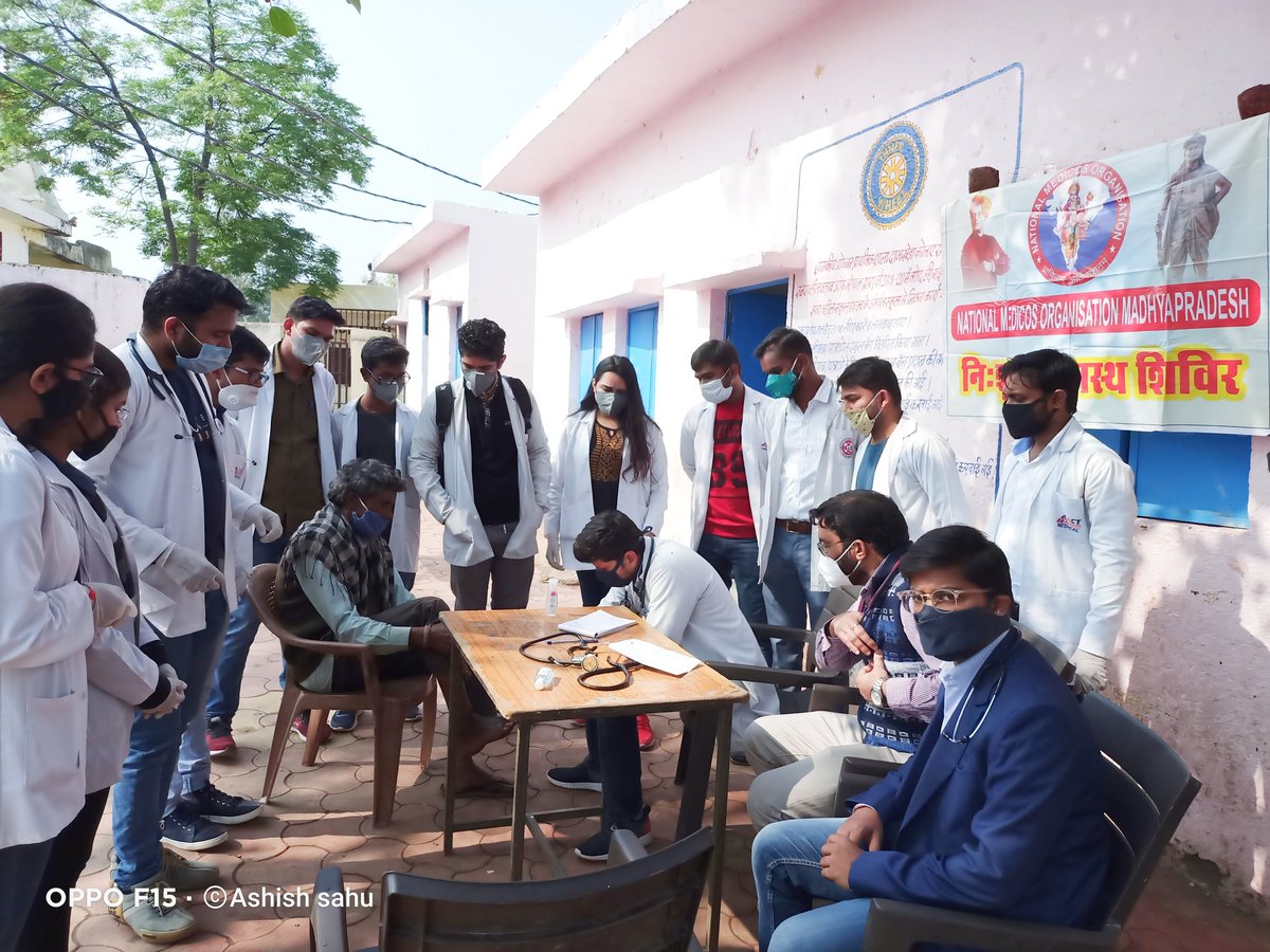 MP_NMO's tweet photo. National Medicos Organisation- Madhya Pradesh
 Date- 10th January'2021
 Event Name- Health Checkup Camp on the auspicious occasion of Swami Vivekananda Jayanti 
Total Attendees- 20 (Dr.- 06 st.-14)
@NMOBharat
@MidhaSatish @JournalNmo @dr_vishwambhar @DrVivek06
#nmo #auseaimrn https://t.co/5Ph4FQVoSd