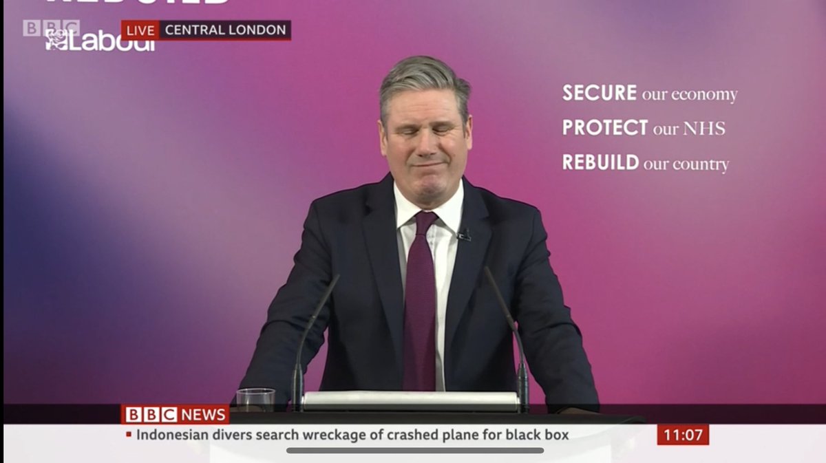 AmmarKazmi's tweet photo. No more red for socialism. We're back to the New Labour days of purple: the mixture of red and blue. I was wondering when this centrist re-brand would happen. 

Some might dismiss this as 'reading into it too much', but it's an important signifier of where Labour is heading. https://t.co/sbyyWxJWOK