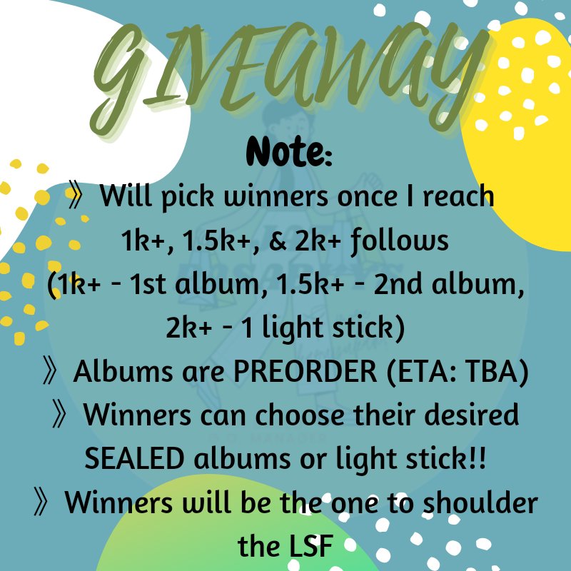 jazpasabuysPH's tweet photo. #jzpbGIVEAWAYS | OPENING GIVEAWAY PT.2 ✨

💫 see picture for mechanics and notes!

💫 PRIZES:
(2) SEALED ALBUMS OF CHOICE
(1) SEALED LIGHT STICK OF CHOICE
 
++ REPLY YUNG GROUP NA WANT NYO NAKUHA IF YOU WON!

1 winner each item!

Goodluck!😊 https://t.co/wWXrMRxeRM