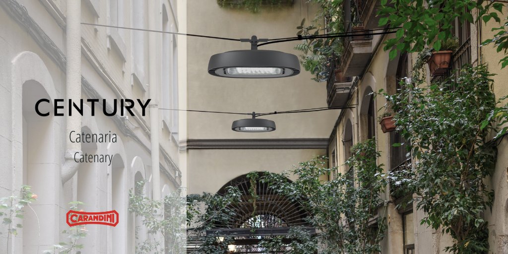 El modelo catenaria de #Century es una solución de #iluminación ideal para lugares en los que no se pueden instalar columnas.

#Century's catenary version is an ideal #lighting solution for  locations where it is not possible to install columns.

#Carandini #innovation #ledlights