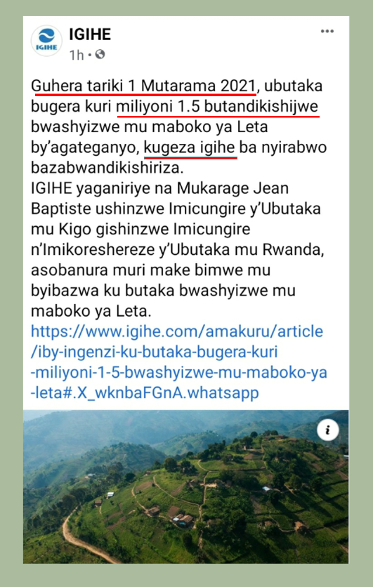 KayitabaSpecios's tweet photo. Did u see this #Rwanda #MADNESS?
The State #confiscates all #unregistered Land. 
Nyuma yo KWIHA UBUBASHA bwo Gucunga imitungo bene yo bataba hano mu #Rwanda, ubu batwaye ubutaka bw' abantu butanditse nubwo baba bari mu Rwanda.SAD!
@hrw @commonwealthsec @OIFrancophonie @KUpatriot https://t.co/lDEgTg5Rrd