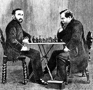 FollowChess on X: The first-ever World Chess Championship began #OnThisDay  in 1886. The match started off with a Steinitz win, but Zukertort hit back  with 4 successive victories. In the next 15