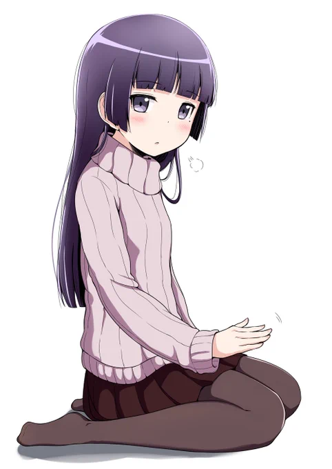 「明日から頑張る力を欲しいんだ」
「まったく……仕方の無い人ね」

たまにはアニメ塗りで寄せてみました瑠璃先輩。
#黒猫if 下巻まであと58日!
#俺妹 #黒猫 #瑠璃先輩 