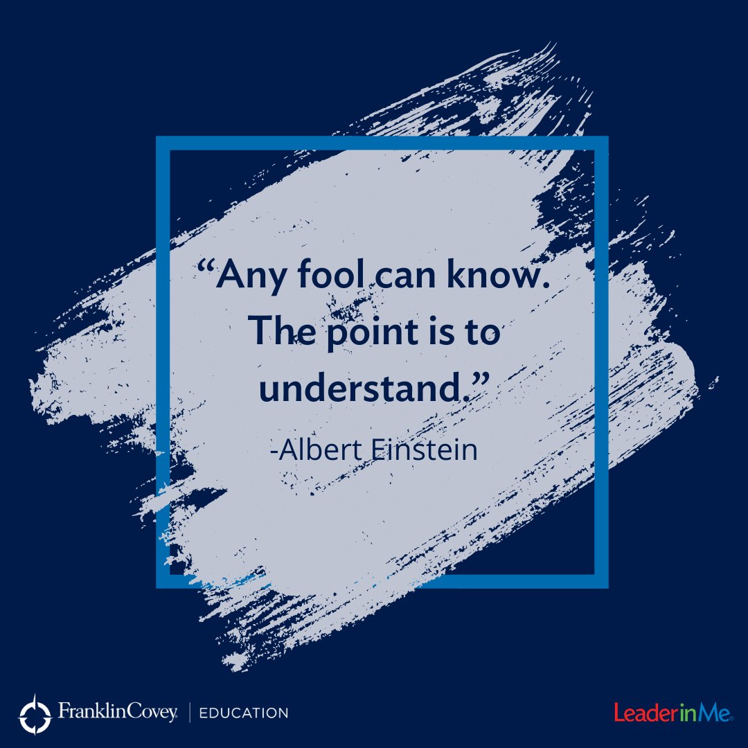 TheLeaderinMe's tweet photo. Dr. Einstein coming in hot with another Motivational Monday for us. #leaderinme #lim #education #motivationalmonday https://t.co/LGe2uhXvD9