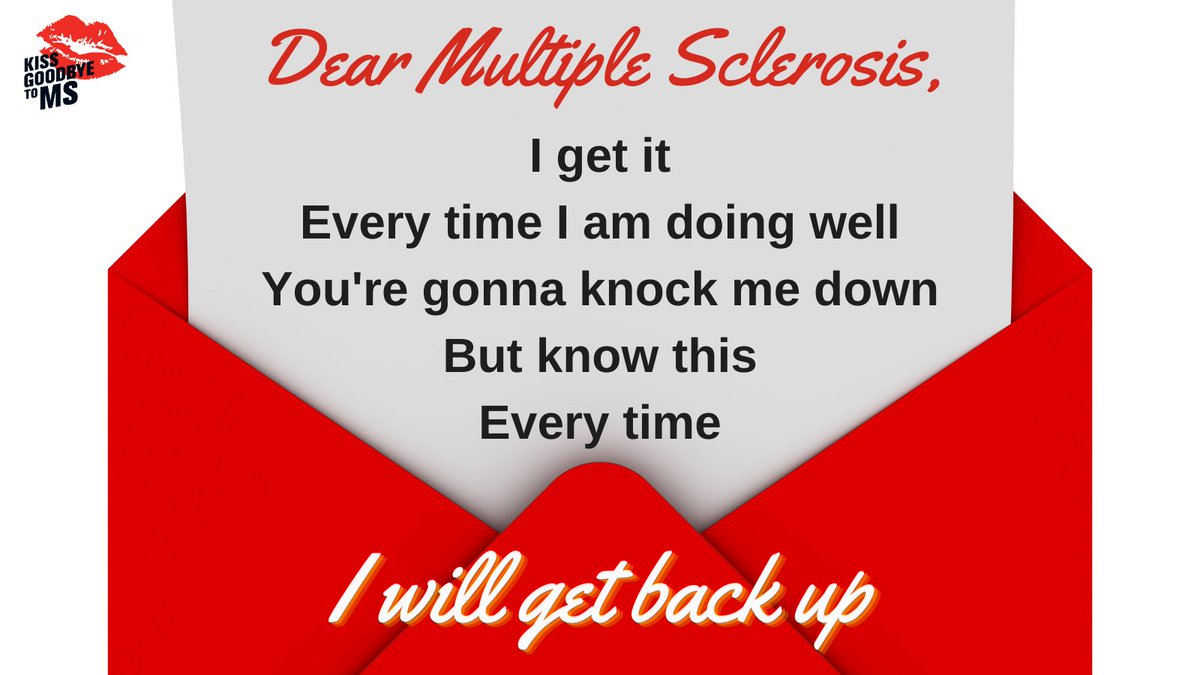 A little reminder this Monday that together we are stronger than MS!💪💋
Remember to be kind to yourself this week, you are doing great❤🌟
#mondaymotivation #kissgoodbyetoms #youareamazing