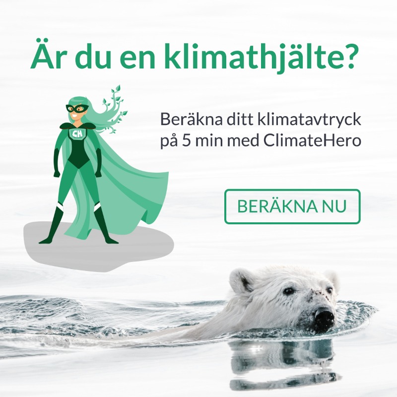 ClimateHero_me's tweet photo. Vad är din klimatpåverkan?